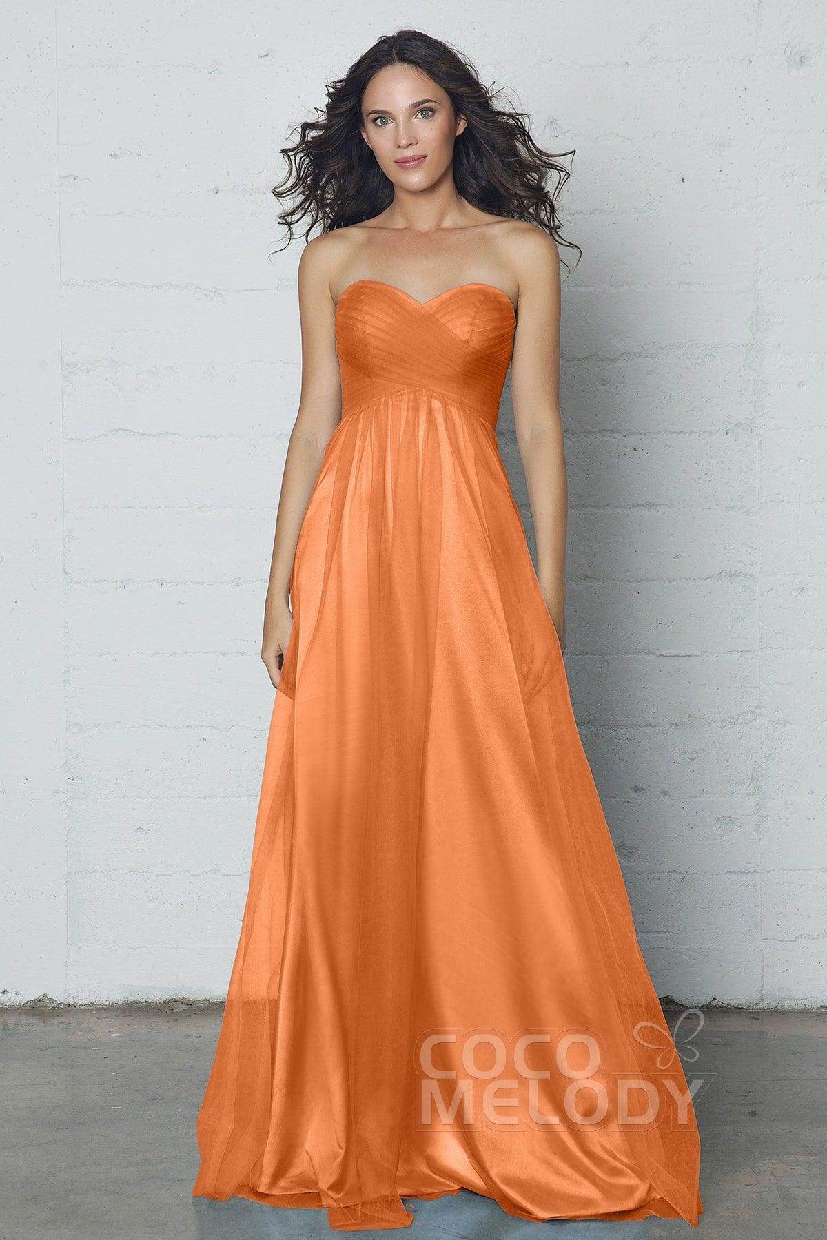 Sheath-Column Floor Length Tulle Dress COZF17016 - COCOMELODY